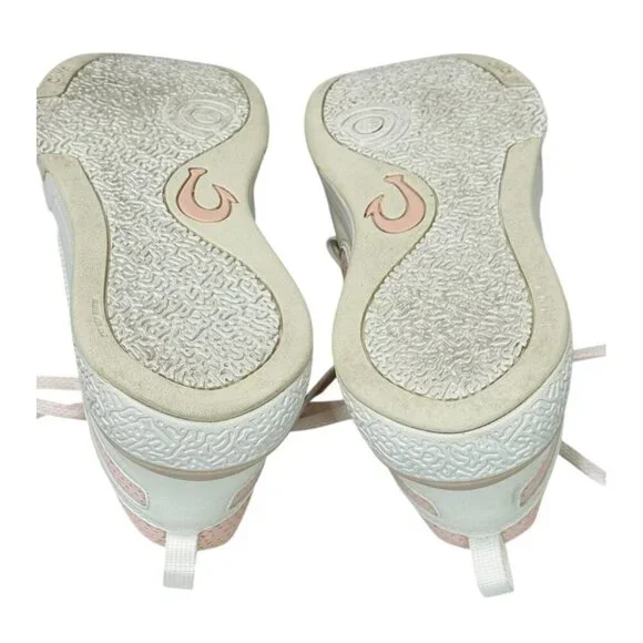 OluKai Women's Anau Court Pickleball Sneakers Rose Dust/Pink White EUC Size 9.5 - Picture 9 of 13